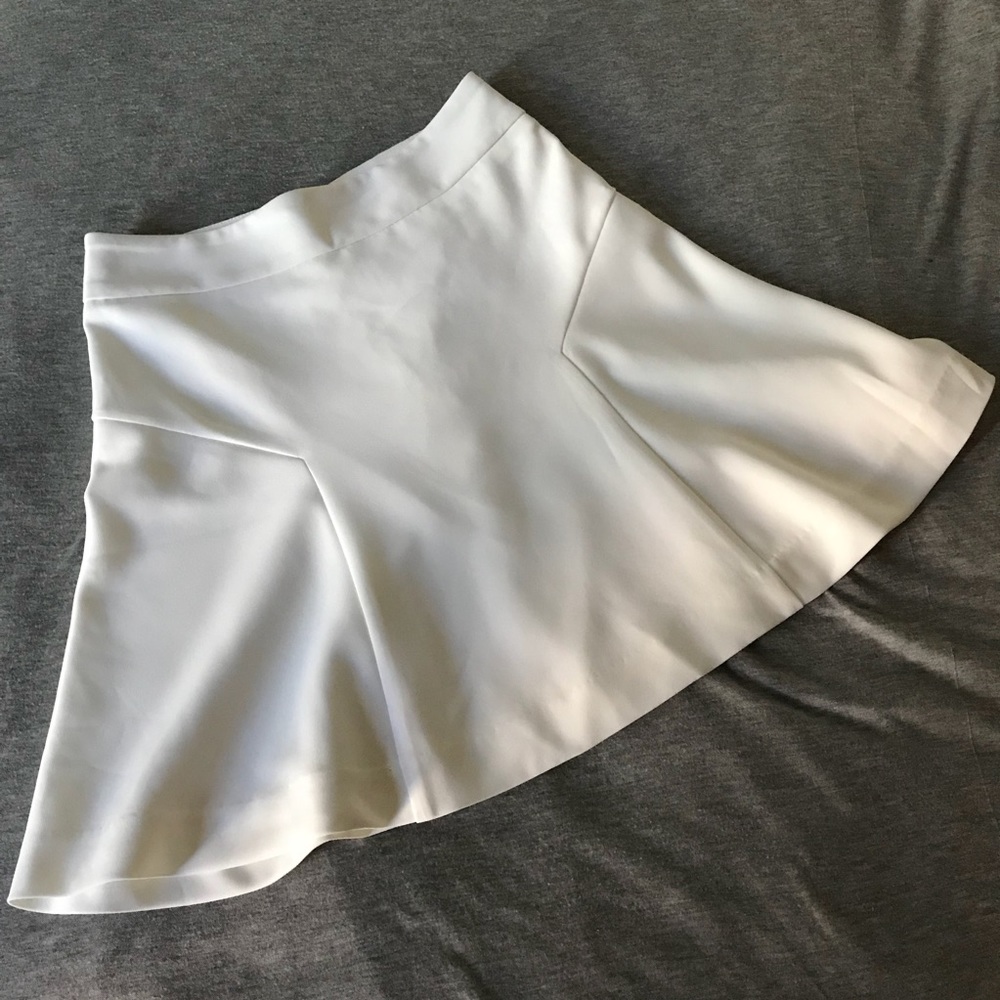 Express White Skater Skirt